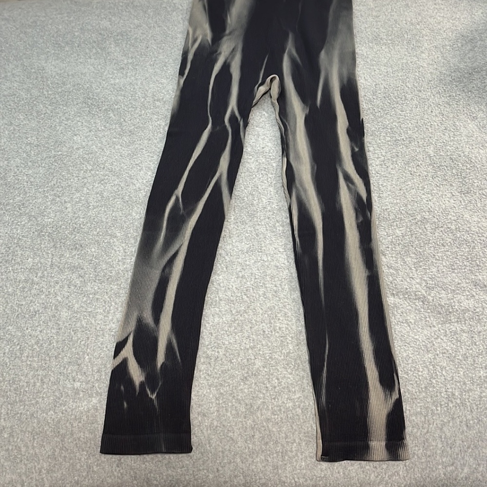 Anwnd Catsuit Bodysuit Small Ribbed Marbled Yoga Dance - Picture 6 of 10